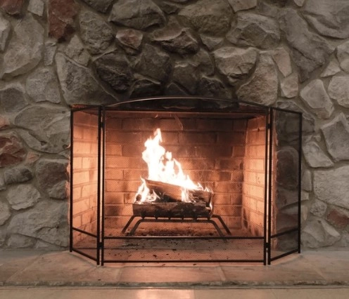fireplace screen- Reliant Chimney Sweeps